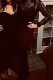 I've worn this dress a few different ways: with scarf wrapped around shoulders for a classier look, and one time had a black lace top over. - Steph P.