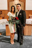 This dress was so cute! I used it for our civil marriage ceremony and it was spot on. It's not see-through at all. I wore spanx underneath and it rode up a tad but nothing to dramatic. I'm athletic and hugged in all the right places! - Alejandra V.