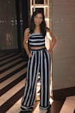 I received so many compliments on this outfit I wore for my birthday a few months ago. The pants runs a little long but with some heels works perfectly, and for the top as it has a tie back it allows the perfect fit. This is a very flattering and elegant combo that works for a day to night event. - Carolina G.