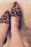 While these flats run a smidgen tight, but they are super cute and very comfortable once you break them in. Every gal needs a pair of leopard flats! These are great, especially at their current price point. - Amber B.