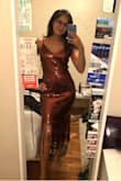 I got this dress for New Years Eve (kinda forced everyone into doing a gatsby theme so this is perfect), I've only worn it at home and even without hair and makeup I feel great in it! I'm between a 25/26 in waist so this is a bit loose but it works for me, I don't like feeling smothered so this is a good fit. There's adjustable straps & the fabric around the top is not excessive, so even if you aren't so top heavy you can adjust the straps without having the top look loose. The actual dress goes a little past mid thigh and the tassels go down to about mid calf. I really look forward to wearing this dress! Must buy for 2020 New Years Eve!! - Annette V.