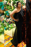 We were invited to a Gala and I was searching high and low for the perfect dress. This was exactly what I was looking for. It was so comfortable and looks elegant. The fabric is thick enough to not show lumps and bumps, but it has great stretch. I had to hem the front a bit because it was long for my 5'1" height. I hemmed only the front so there would be a bit of a train in the back. I suggest a pair of short spanx for the mommy tummies, to tuck things in. I highly recommend this dress! You will not regret your purchase. I also ironed the frill on low iron. - Crystal B.