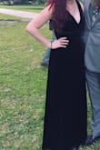 This dress is perfect. Thick material. The straps are wide enough to wear a bra. I had to get it hemmed to wear with flats. It is a flattering style, and I received a lot of compliments. - Stephanie C.