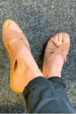 Such a comfy slide, I get so many great comments when I wear them. Very flattering style on the foot. Just ordered another pair. - Rachel R.