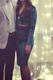 I wore this to my husband's work Christmas party. I love the fit of the skirt and you can wear it higher to expose less of your belly if needed.l with the top. I got a lot of compliments! Will definitely wear the skirt again; need a little more confidence with the top! - Samantha L.