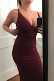 I was worried about getting an XS because I'm very petite but have a large bust. I was very happy with the fit and it shows off just the right amount of cleavage! - Danielle B.