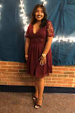 This dress is just perfect!! Love how it fits my body. - Tania C.