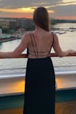 I absolutely love this dress and want it in other colors now! The but is a little open and shoulder straps did fall off a few times but I didn't feel exposed. - Rebecca F.