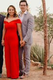 The fabric is high quality and the jumpsuit in general is very flattering! I just had to adjust the length, but that's all. Even tho I'm busty, it did fit perfectly! - Teresa M.
