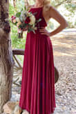 This was perfect for the wedding I was in. Actually all the bridesmaids ordered dresses through Lulus. I had to shorten it quite a bit but that is normal for me, the straps were adjustable in the back which was super helpful. Definitely recommend! - Julie L.