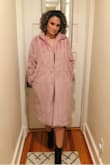 This coat is super soft, and beautiful! Got a lot of complements!
It runs big but I didn't mind! You can wear a sweater underneath too.
I would recommend it. If you'd like to have a more fitted look, you should go for a smaller size. - Paula C.