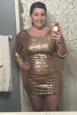 This dress "fit" as far as me being able to zip it up but LORD IT WAS SHORT! And I like showing off my legs. I'm not scared of a short skirt but this was legit showing my butt cheeks. Had to return even tho I loved it. I don't think sizing up would have helped because I think my butt is just too fat for this particular dress :( - Amber H.
