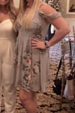 Love love love this dress! So cute and comfy. The bodice is tight however, I'm usually a medium and I had to order a large. - Julie V.