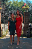 I was looking last minute for a dress for a wedding and wanted something with color- I grabbed this dress on the fly and sized down like the reviews said. It was still large on me and unflattering and longer than i thought. It was an ok dress. - Kayla M.