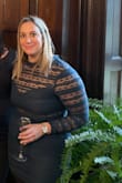 Wonderful dress.. had many compliments on it. My only problem was with a bra, strapless bra can be seen in the back of the dress. I used a sticky bra to give me lift. - Krista H.