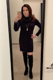 I feel like this a sweater dress you can wear around family/friends and is no necessarily date-night material. Not as snug as some other Lily's dresses I've purchased in the past but still cute! - Rebecca R.