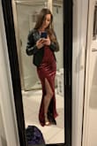 For a sexy style dress it's so comfortable! It's very flattering on the curves because of the stretchy fabric. I had ordered a size small and it was just the tiniest bit too tight. Medium was perfect for me! Wish I could wear it again soon!! - Melissa M.