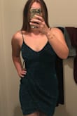 A super unique and sparkly blue dress. Fits really well. Can't wait to wear it to my winter weddings coming up! - Brianna D.