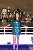 This dress fit perfectly and was so fitting for the evening cruise I went on. The 3/4 sleeves were nice and warm yet allowed me to stay cool when I went inside. I got so many compliments for the gorgeous emerald color too! - Brooke B.