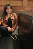I was looking for a jacket for the spring and fall. This jacket really serves the purpose. The color is between brown and burgundy which is very unique. - Jing R.