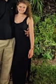 I love this dress. I took it on vacation with me to Cancun. It was a heavier material but light enough to wear in warm weather. I loved the cutouts and I could wear a bra with it! Was great for the fancy dinner I wore it to. - Ysabel W.