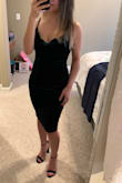 Great quality. Fits true to size. The velvet and color look great. - Lesslie C.