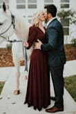 I got this dress for my engagement photos and it was perfect!! I got so many compliments on it! It is flattering and comfortable. Highly recommend! - Alexis S.