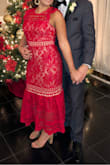 This dress was perfect. I wore this to a wedding we had Thanksgiving weekend. I received MANY compliments! And it was comfortable all night long - Nicole C.