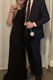 This dress was everything I could have hoped for and more! The fabric is utterly stunning, it's heavy-ish but the top layer is nice and flowy. The straps are literally perfect, you can adjust it to sit exactly where you want. The length was just perfect, I wore little heels and it just swept the ground!! Would 100% recommend, will definitely be buying it in other colours! - Kate A.