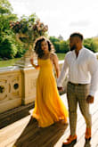 I bought this dress and wore it for my engagement shoot and absolutely LOVED IT. The yellow color popped so nicely in the photos and it was a very comfortable and lovable dress. I also loved that I was able to adjust the straps in the back to fit exactly how I wanted it. Would definitely purchase this again! - Shauna B.