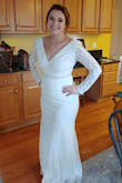 I bought this dress for my quick wedding and I loved it. I had to have the shoulders brought up a bit and I added a simple pearl belt, because it can be a little plain. I tried on and returned several dresses from Lulus because it is HARD picking a wedding dress online. But the exchange process was very easy. This dress was very comfortable, other lace I tried on was too thick. Overall, it was just perfect! - Jessica L.