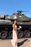 I went to the Lulus pop-up store in LA and tried their bridesmaid dresses and fell in love with it! I didn't have second thoughts and ordered it right away. Lulus gave a 1-day delivery for free at that time! This dress is well made, lovely blush color, and the buttons at the back make it unique. I wore 3-inch heels with my dress and the length was perfect for me and I didn't have to do any alterations. Got tons of compliments from this dress! Just a reminder this blush is more on the nude side rather than the pink side. - Svetlana B.