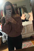 Perfect in size, quality, and soooo comfortable!! I ordered this sweater in two different colors, and they did not disappoint! They actually fit better than I had expected, and stay put on my shoulders. I definitely want this in every color! - Laura M.