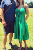 I bought the dress in green first. Loved it so much I also purchased in black! - Shannon W.