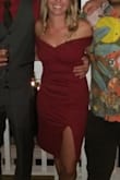 Love this dress! I got so many compliments at our holiday party!! The material is great quality. Love the off the shoulder and slit, it gives the dress a little something sexy! - Jessica M.
