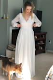 I wasn't happy with the arms of this dress. The arms were so much larger and the fit of the shoulders was really weird. - Brittany J.