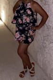 Comfortable and cute! Material has some stretch which I like since I have a bigger bust. Perfect for Vaca! - Naomi T.