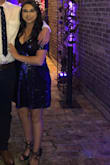 I absolutely love this dress! I ordered 2 sizes because I wasn't sure which size I'd be but, decided to go with the medium. It fits as a little oversized, but mostly true to size. EVERYONE complimented my dress! I would definitely say this should be a staple in anyone's closet! - Lauren G.