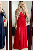I freakin love this dress. It was so flattering and I got so, so many compliments on it. Felt so pretty in it. It was kind of booby, but I wore it to a masquerade ball so felt like it was okay. - Natalie H.