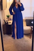 Waist was a little big and the V neckline was too. Nothing some home alterations couldn't fix. Length was perfect. Would definitely order again. - Jennifer X.