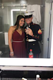 I don't order dresses online because I have a hard time estimating the right fit for for me but this dress was an exception. It fit me perfectly and was able to hold my bust well(something that is usually the deal breaker for most dresses). It was a little long so that was the only part that I had hemmed. I wore this to the Marine Corps ball and it perfectly suited the occasion. I hope I can get a dress that I love this much next year for the ball! - Kelsey M.