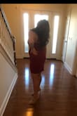 My daughter wanted this dress for her freshman Hoco and tho I was nervous buying it online without her trying it on first, she eventually wore me down (after I scrutinized every review photo)! It did not disappoint! The pics speak for themselves- it is a classy, elegant little dress. She feels that it runs a tad on the larger side but overall, it's pretty TTS. For reference, she is wearing a Large. - Nicole T.
