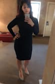 Wore this dress for a fall photo shoot on my anniversary trip! It is the perfect fall dress, very form fitting and comfortable while also keeping you warm. Would definitely recommend! - Brittany C.