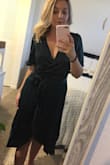 OBSESSED with this dress. It's so cute and the material is so soft and nice. I can't wait to wear it to the holiday party I'm going to! The dark green color is stunning. - Lindsay M.