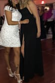 Great dress, very pretty and it has a nice cut. The material is a bit cheap but you can't really tell. I got so many compliments! I don't have any picture of the back of the dress, but it's pretty and sexy. - Sabrina D.