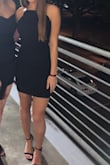 I love this dress! It fits perfectly and it's very flattering on. the neckline is classy and looks super good with the open back. the material is good quality also. - Olivia S.