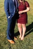 I wore this dress to a fall wedding and it was perfect! I'm short with an athletic build, so it was great this dress was stretchy. The length was good on me, but may be short on some taller girls. Loved the color! - Molly O.