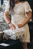 I wore this for my bridal shower and it was perfect! It was very comfortable - Katherine F.