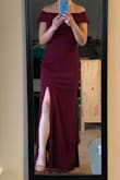 Love everything about this dress. It fits perfectly. The only issue is how long it is. I'm planning to wear 2" heels, and I needed to get it hemmed significantly. I tried to walk around before the hem to see if it was necessary and was tripping over the length. I was also pleasantly surprised to see that the straps stayed in place even when I reached up. I thought they might end up needing constant adjustment. I can't wait to wear it, and highly suggest this dress for others looking for a formal dress! - Lindsay F.