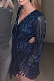 The blue sparkle is very fun & pretty! I got the L and loved the fit. - Kacey B.